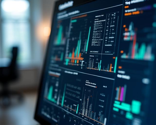 AI analytics dashboard showing predictive insights for London SMBs
