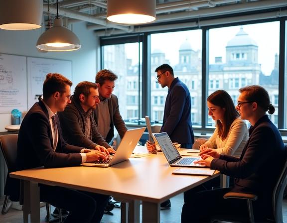 Umbra Insights AI team at Denmark Hill London office